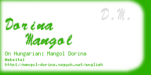 dorina mangol business card